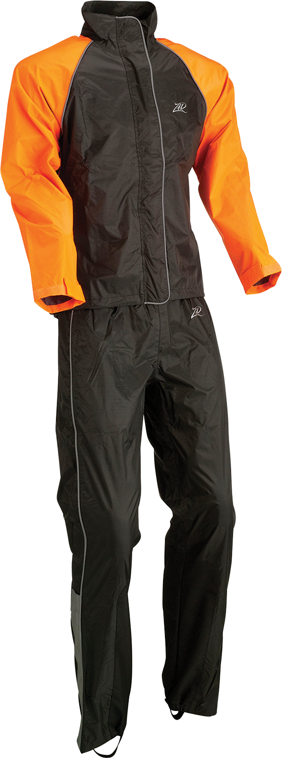 Z1R Women's 2-Piece Rainsuit - Black/Orange - XL 2853-0037 – Sixty61