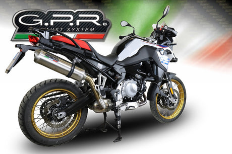 Bmw F850GS - Adventure 2018-2020 Exhaust GPR Slip-on Satinox 