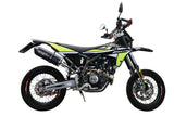 GPR Exhaust System Fantic Motor XMF 125 2021-2024, Furore Evo4 Poppy, Slip-on Exhaust Including Removable DB Killer, Link Pipe and catalyst