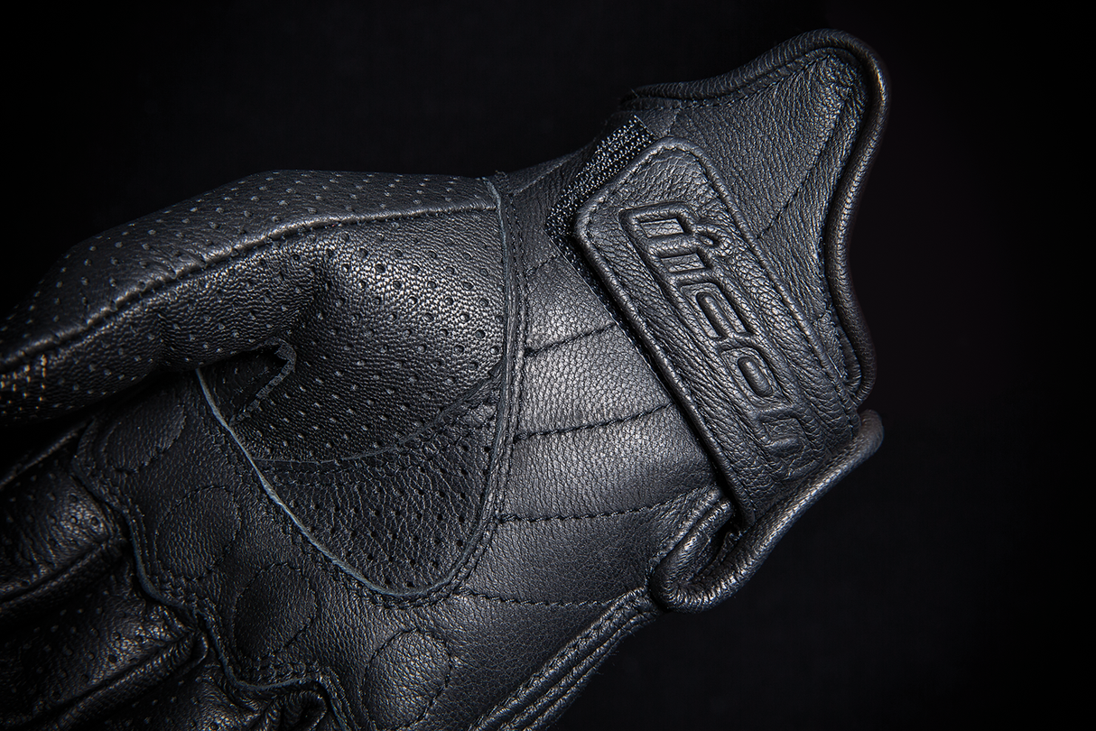 Guantes perforados ICON Pursuit Classic™ para mujer - Negro - Talla grande 3302-0802