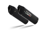 Yamaha FJR1300 2017-2020 Exhaust GPR Double Slip-on Furore Evo4 Nero