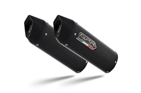 Royal Enfield Interceptor 650 2021-2024 Exhaust GPR Double Slip-on Furore Evo4 Nero