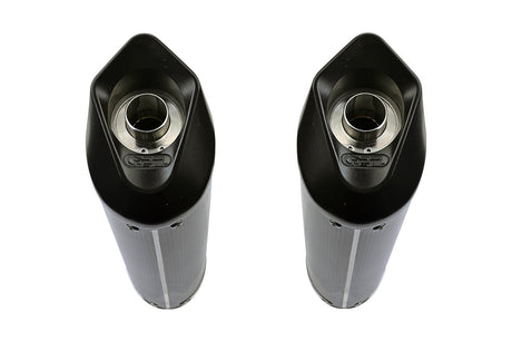 Ducati Multistrada 1100 2007-2009 Exhaust GPR Double Slip-on Furore Poppy