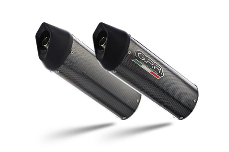 Ducati Multistrada 1100 2007-2009 Exhaust GPR Double Slip-on Furore Poppy