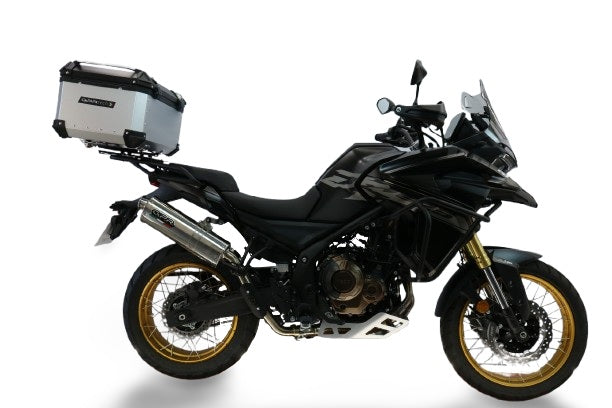 Voge 625DSX 2024-2025 GPR Tech 55L Aluminum Top Case, Silver with Mounting Plate - photo 1