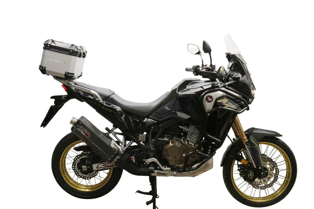 Honda CRF1100L Africa Twin Adventure Sports 2020-2023 GPR Tech 35L Aluminum Top Case, Silver with Mounting Plate - photo 2