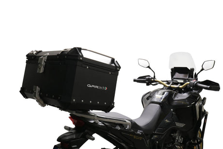 Honda CRF1100L Africa Twin Adventure Sports 2020-2023 GPR Tech 35L Aluminum Top Case, Black with Mounting Plate - photo 1