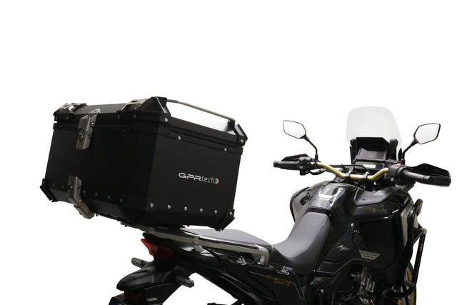 Honda CRF1100L Africa Twin Adventure Sports 2020-2023 GPR Tech 35L Aluminum Top Case, Black with Mounting Plate - photo 1