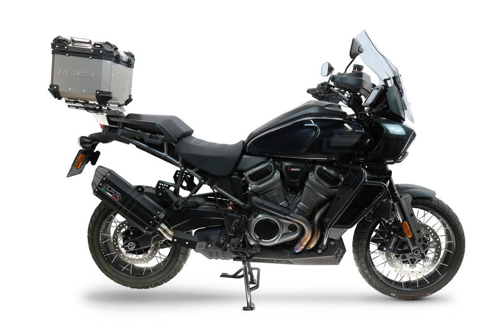 Harley Davidson Pan America 1250 2020-2024 GPR Tech 35L Titanium Top Case, Titanium Natural with Mounting Plate - photo 1