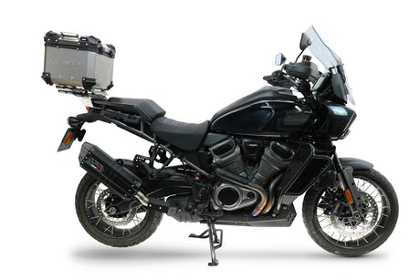 Harley Davidson Pan America 1250 2020-2024 GPR Tech 35L Titanium Top Case, Titanium Natural with Mounting Plate - photo 1