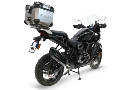 Harley Davidson Pan America 1250 2020-2024 GPR Tech 35L Titanium Top Case, Titanium Natural with Mounting Plate - photo 2