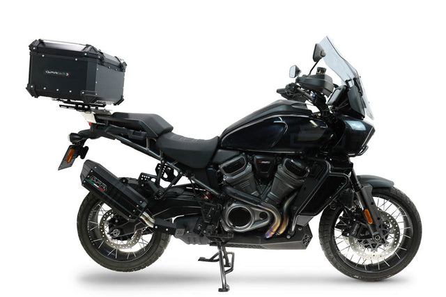 Harley Davidson Pan America 1250 2020-2024 GPR Tech 55L Aluminum Top Case, Black with Mounting Plate - photo 1