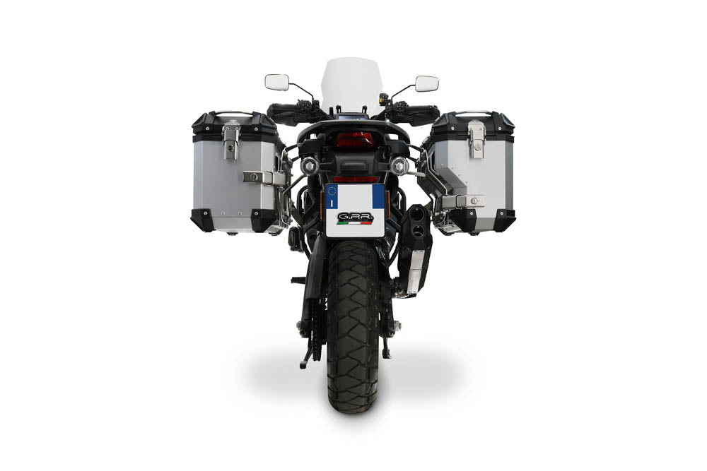 Harley Davidson Pan America 1250 2020-2024 GPR Tech 38+32L Aluminum Side Cases, Silver with Pannier Holders - photo 3