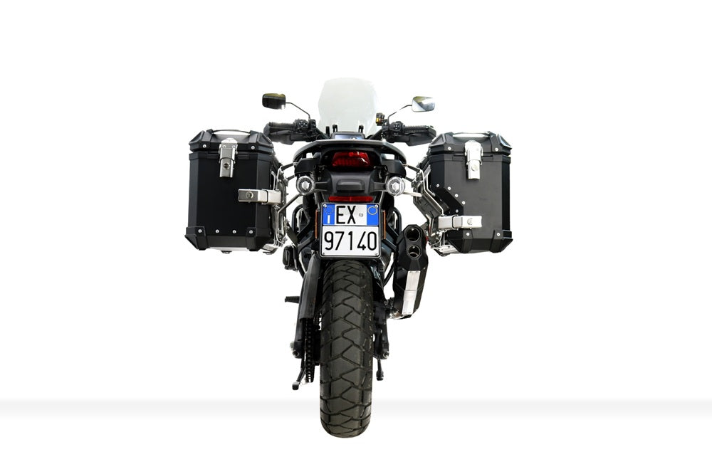 Harley Davidson Pan America 1250 2020-2024 GPR Tech 38+32L Aluminum Side Cases, Black with Pannier Holders - photo 3