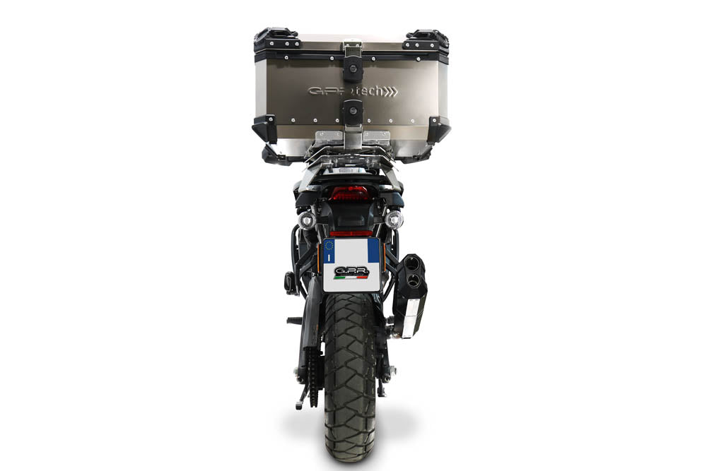 Harley Davidson Pan America 1250 2020-2024 GPR Tech 55L Titanium Top Case, Titanium Natural with Mounting Plate - photo 3