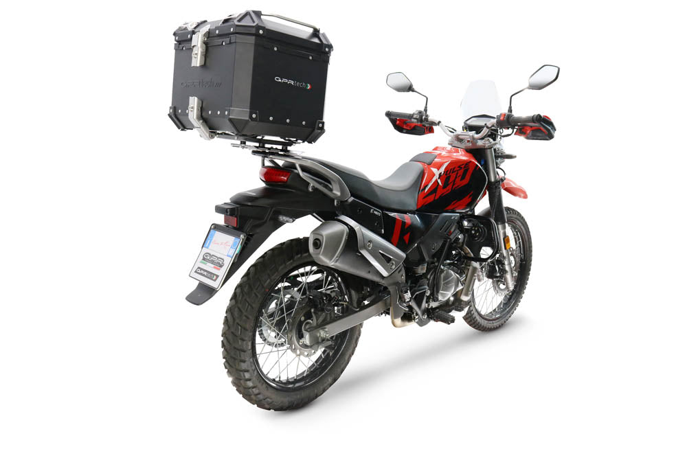 Hero Xpulse 200 4V 2025-2026 GPR Tech 35L Aluminum Top Case, Black with Mounting Plate - photo 2
