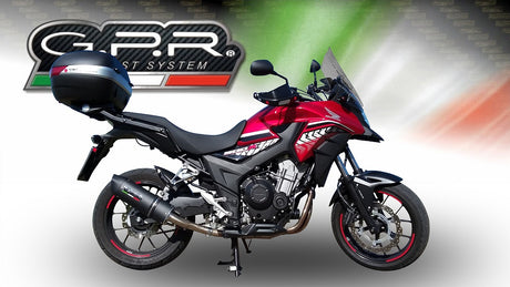 Honda CB400X 2019-2024 Exhaust GPR Slip-on Furore Evo4 Nero