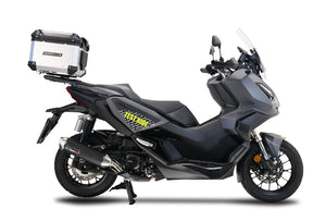Honda ADV 350 2022-2024 GPR Tech 55L Aluminum Top Case, Silver with Mounting Plate - photo 1