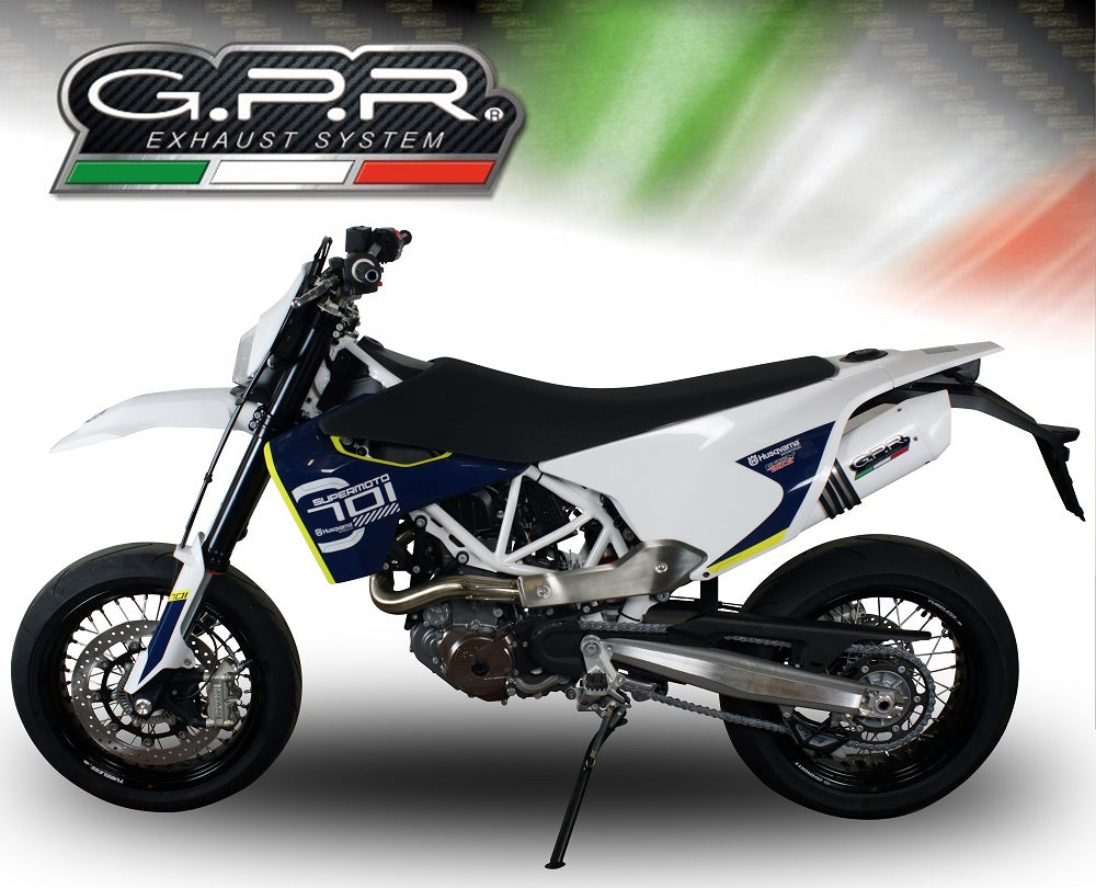Husqvarna Enduro 701 2015-2016  Exhaust GPR Slip-on Albus Ceramic