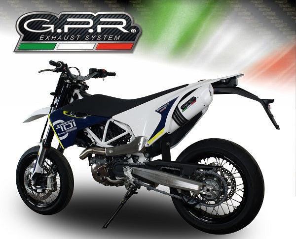 Husqvarna Supermoto 701 2015-2016  Exhaust GPR Slip-on Albus Ceramic