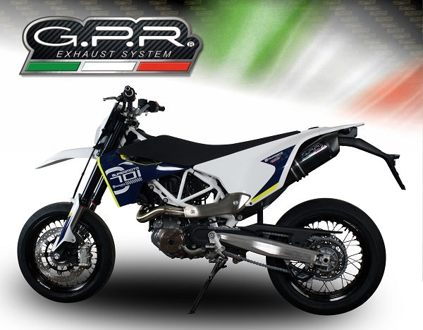 Husqvarna Enduro 701 2015-2016  Exhaust GPR Slip-on Furore Nero