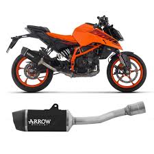 71972AKN Escape Arrow INDY EVO ALUMINIO "TAPA DE CARBONO OSCURO" para KTM DUKE 390 2024-2025 