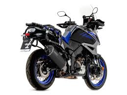 72502SKN Arrow Suzuki V-Strom 1000/1050 2017-2025 Silenciador Sonora Oscuro de Titanio Homologado con Tapa de Carburador 72502skn 