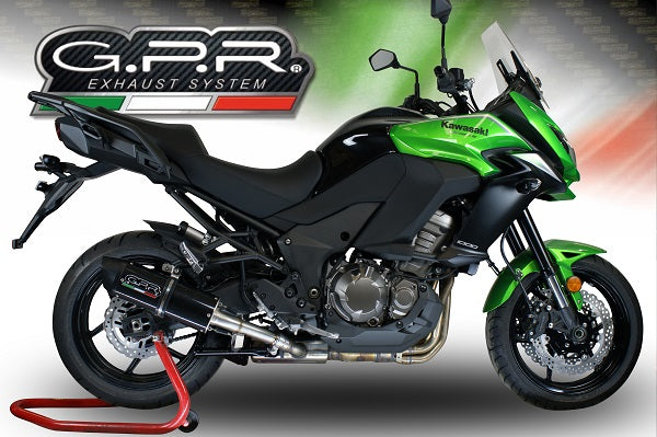 Kawasaki Versys 1000 i.e. 2015-2016  Exhaust GPR Slip-on Furore Nero