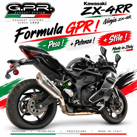 Kawasaki Ninja ZX-4R 2023-2026 Exhaust GPR Slip-on GP-Revo Titanium - photo 4