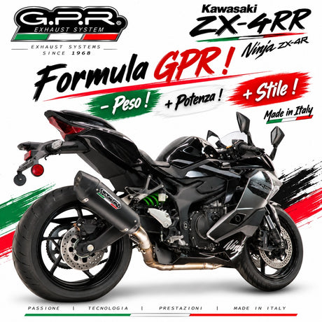 Kawasaki Ninja ZX-4R 2023-2026 Exhaust GPR Slip-on GP-Revo Black Titanium - photo 4