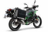 Kawasaki KLE 500 2026-2027 GPR Tech 38+38L Aluminum Side Cases, Silver with Pannier Holders - photo 2