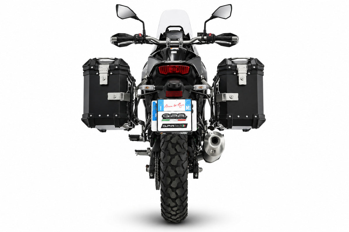 Kawasaki KLE 500 2026-2027 GPR Tech 38+38L Aluminum Side Cases, Silver with Pannier Holders - photo 3