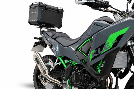 Kawasaki KLE 500 2026-2027 GPR Tech 35L Aluminum Top Case, Black, with roof rack and mounting plate - photo 3