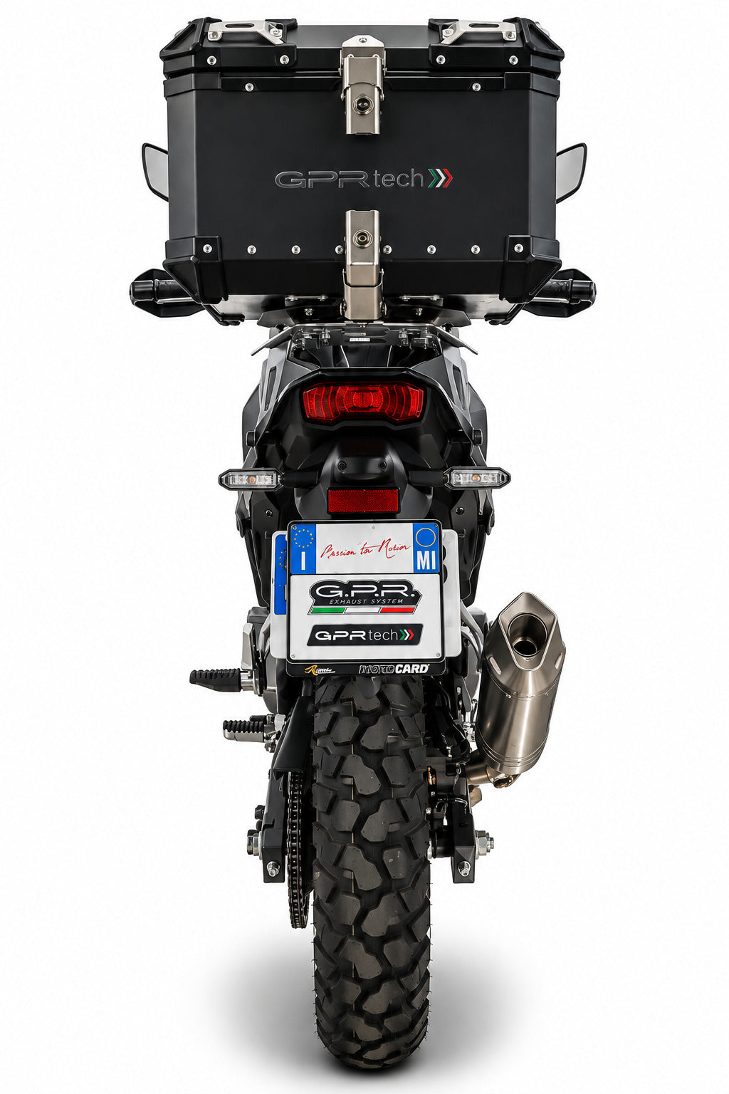 Kawasaki KLE 500 2026-2027 GPR Tech 35L Aluminum Top Case, Black, with roof rack and mounting plate - photo 4