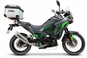 Kawasaki KLE 500 2026-2027 GPR Tech 35L Aluminum Top Case, Silver, with roof rack and mounting plate - photo 1