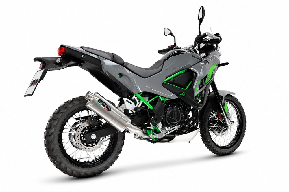 Kawasaki KLE 500 2026-2027 Exhaust GPR Slip-on Dune Triovale Titanio