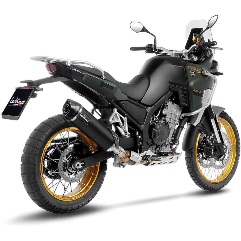 LEOVINCE LV OneSlip-On Muffler - Black Stainless Steel KOVE 800X
