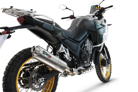 Kove 800X 2024-2026 Exhaust GPR Slip-on Dune Triovale Titanio - photo 2