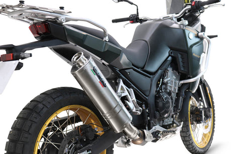 Kove 800X 2024-2026 Exhaust GPR Slip-on Dune Triovale Titanio High Level - photo 8