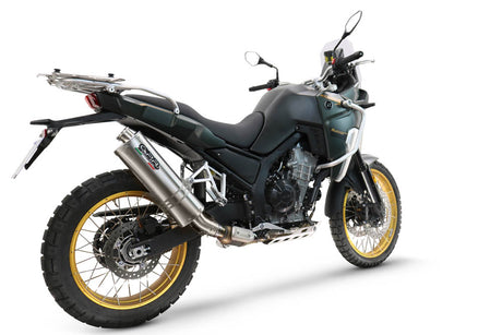 Kove 800X 2024-2026 Exhaust GPR Slip-on Dune Triovale Titanio High Level - photo 7