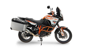 KTM 1290 Super Adventure 2015-2016 GPR Tech 38+32L Aluminum Side Cases, Silver with Pannier Holders - photo 1