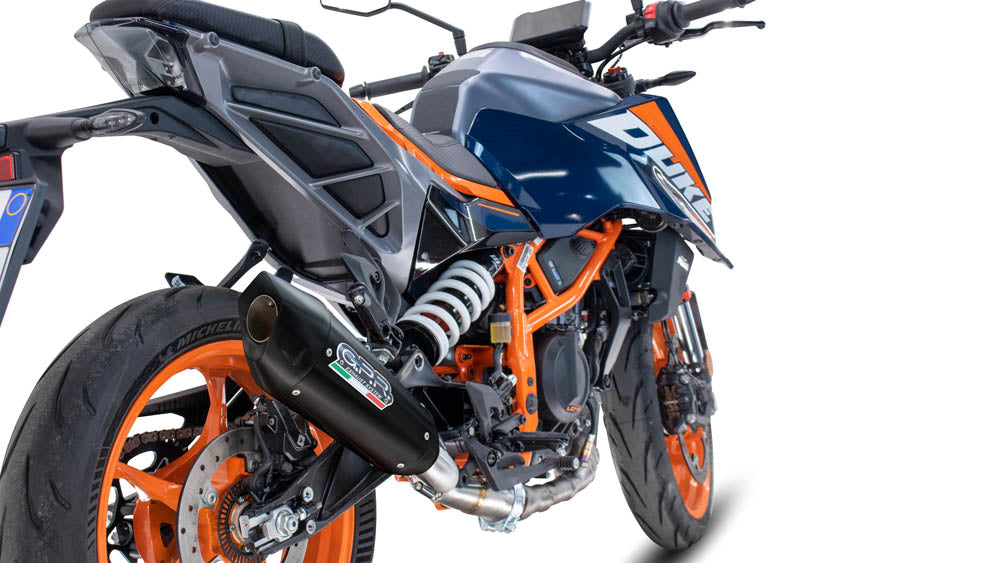 KTM 250 Duke 2024-2025 Exhaust GPR Slip-on GP-Revo Black Titanium