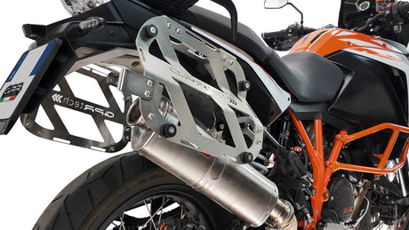 KTM 1290 Super Adventure 2017-2020 GPR Tech 38+32L Aluminum Side Cases, Black with Pannier Holders - photo 4