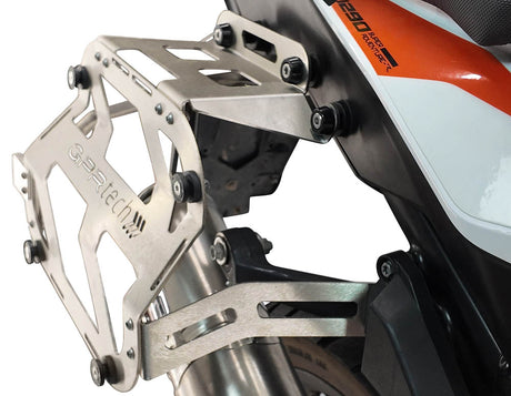 KTM 1290 Super Adventure 2017-2020 GPR Tech 38+32L Aluminum Side Cases, Black with Pannier Holders - photo 5