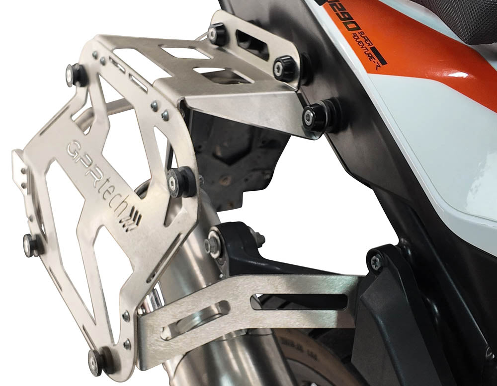 KTM 1050 Adventure 2015-2016 GPR Tech 38+32L Aluminum Side Cases, Black with Pannier Holders - photo 5