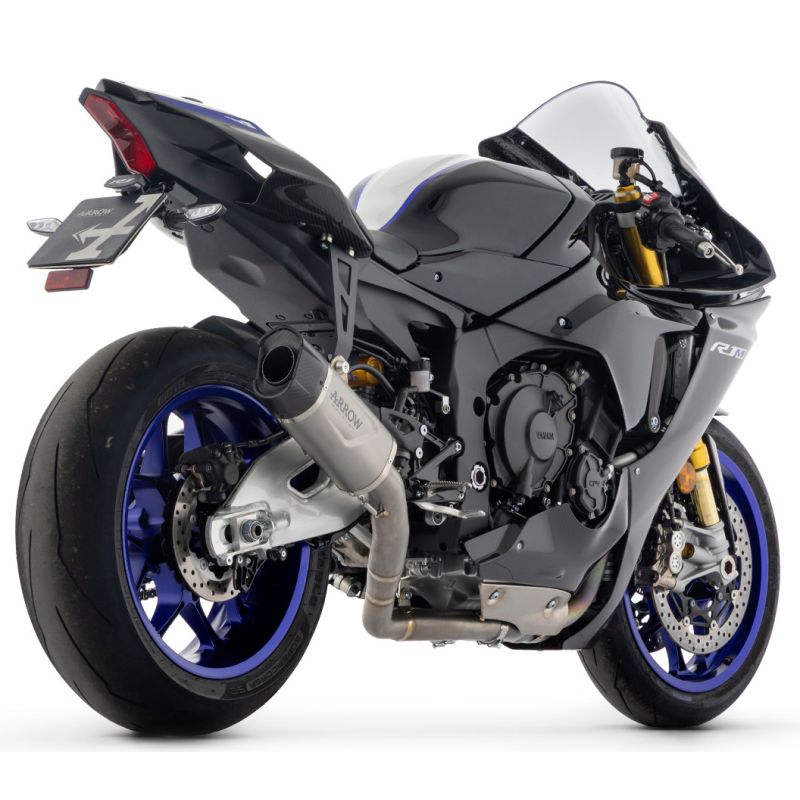 71247HK Arrow Yamaha Yzf R1 2025  Half system racing - Indy Race EVO titanium silencer + titanium link pipe ø60mm.