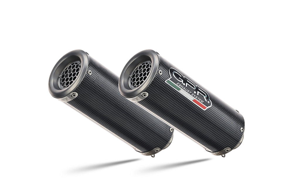 Ducati Monster 1100 2009-2010 Exhaust GPR Double Slip-on M3 Poppy 