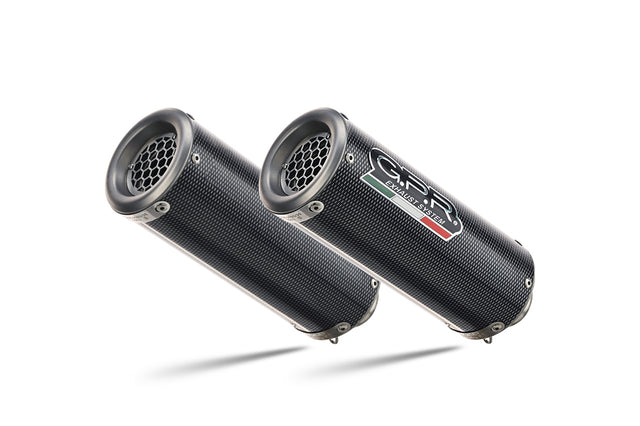 Ducati Monster 796 2010-2014 Exhaust GPR Double Slip-on M3 Poppy 