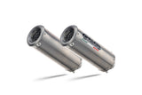 Ducati Monster 796 2010-2014 Exhaust GPR Double Slip-on M3 Titanium Natural