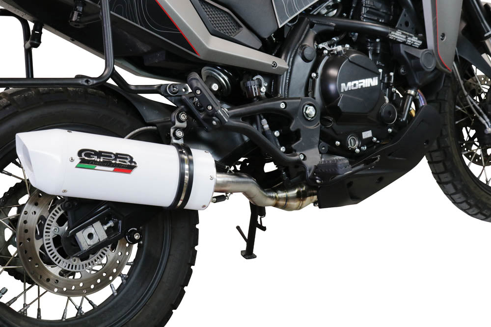 Moto Morini X-Cape 650 2021-2024 Exhaust GPR Mid-Line Albus Ceramic - photo 8